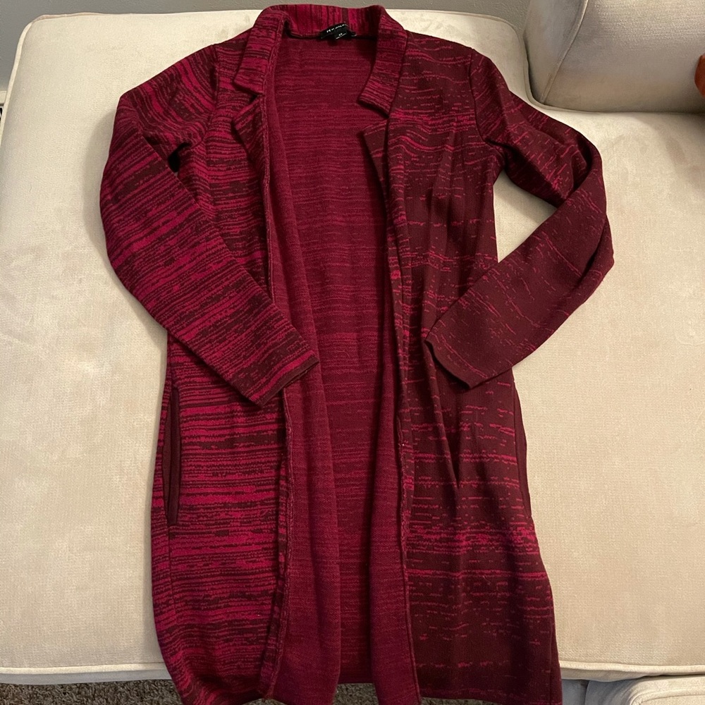 H by Halston duster sweater
